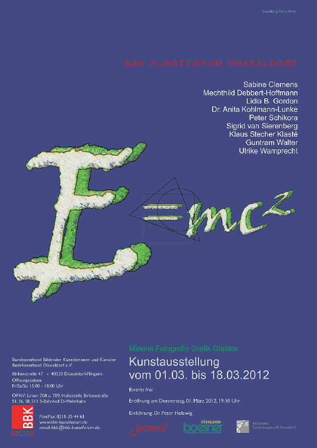 BBK-Kunstforum e=mc 2012 Plakat